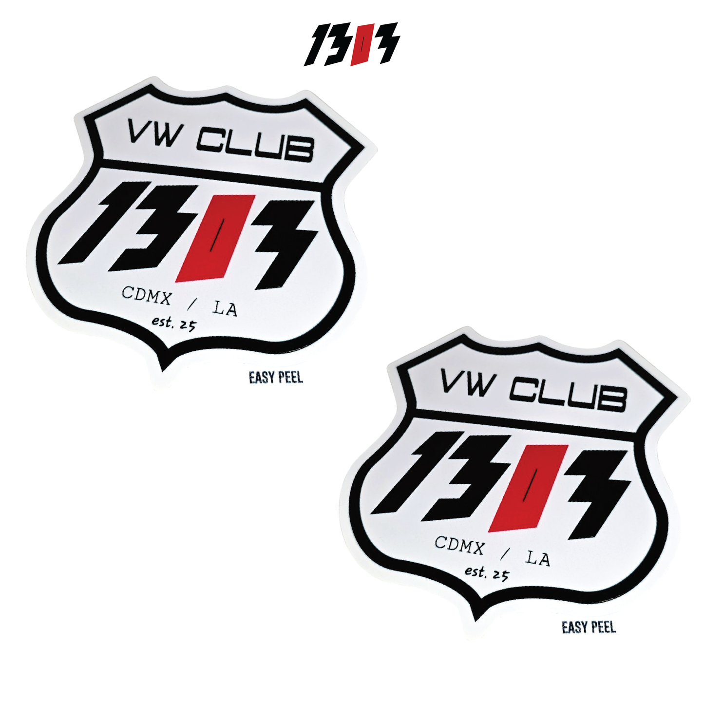 1303 Shield Car Decal